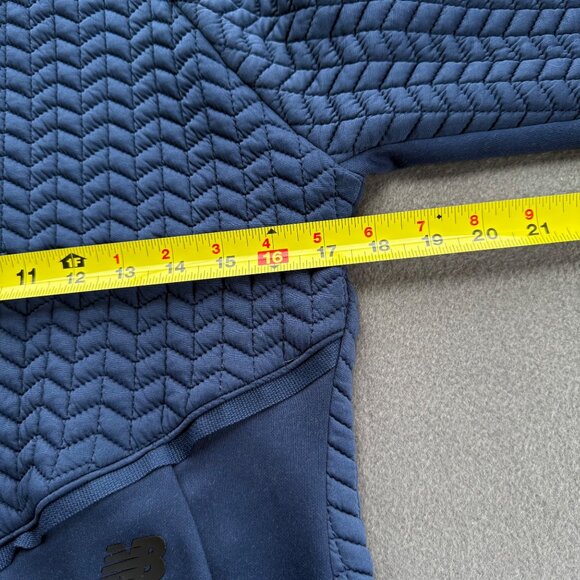 New Balance Women's Quilted Full-Zip Stand Collar Stretch Blue Jacket Size Small - Picture 9 of 10